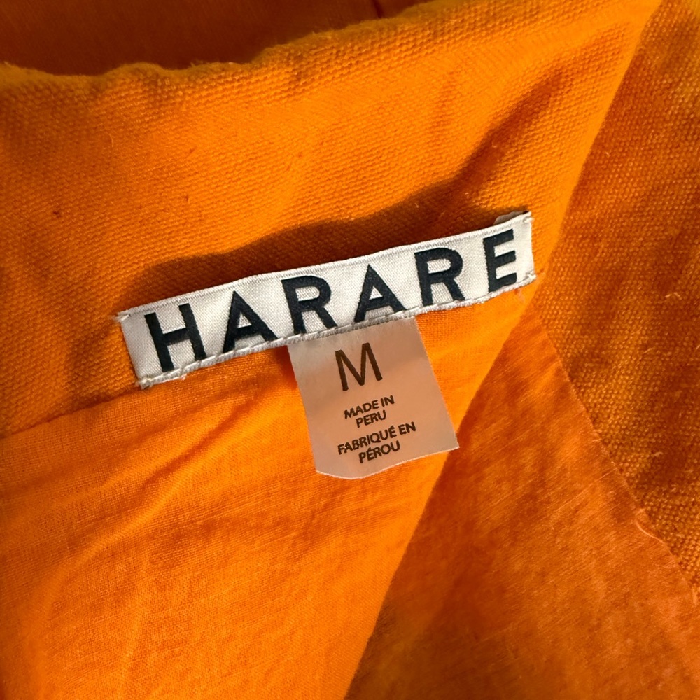 Anthropologie - Harare Bright Orange Embroidered Skirt! Gorgeous - Picture 8 of 10